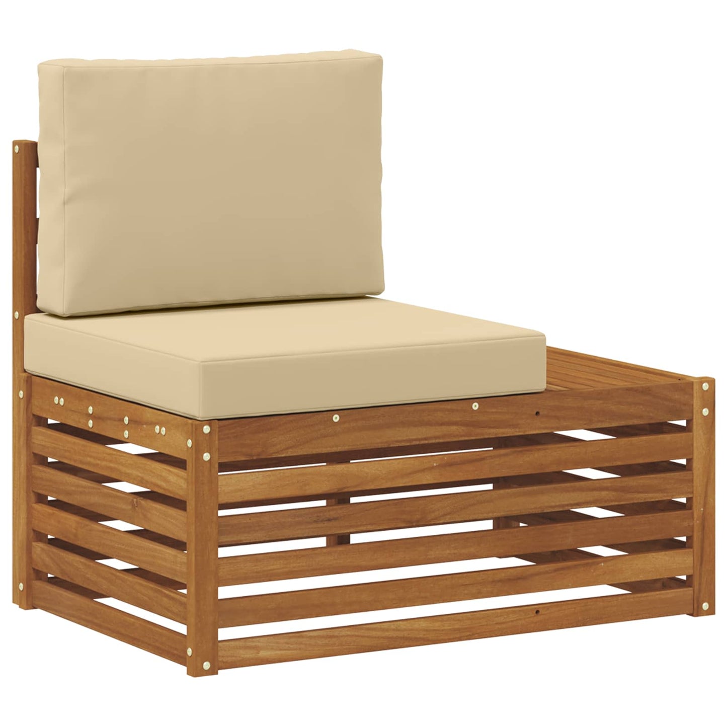 Buiten bankenset met kussen 7 Stuk Natuurlijk en Beige is nu te koop bij PeponiXL, paradijselijk wonen!