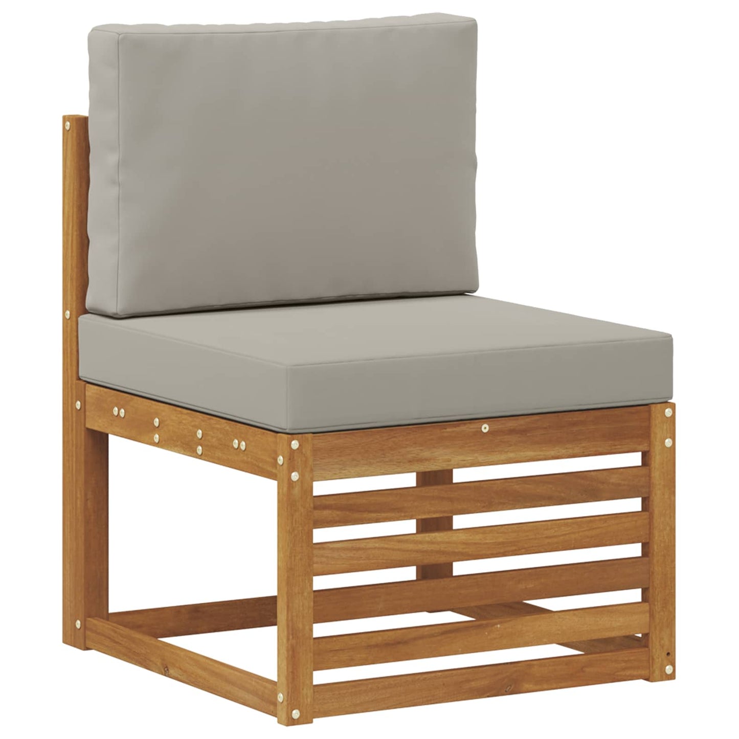 Hoekbank Set met kussen 10 pcs Natuurlijk en Lichtgrijs is nu te koop bij PeponiXL, paradijselijk wonen!