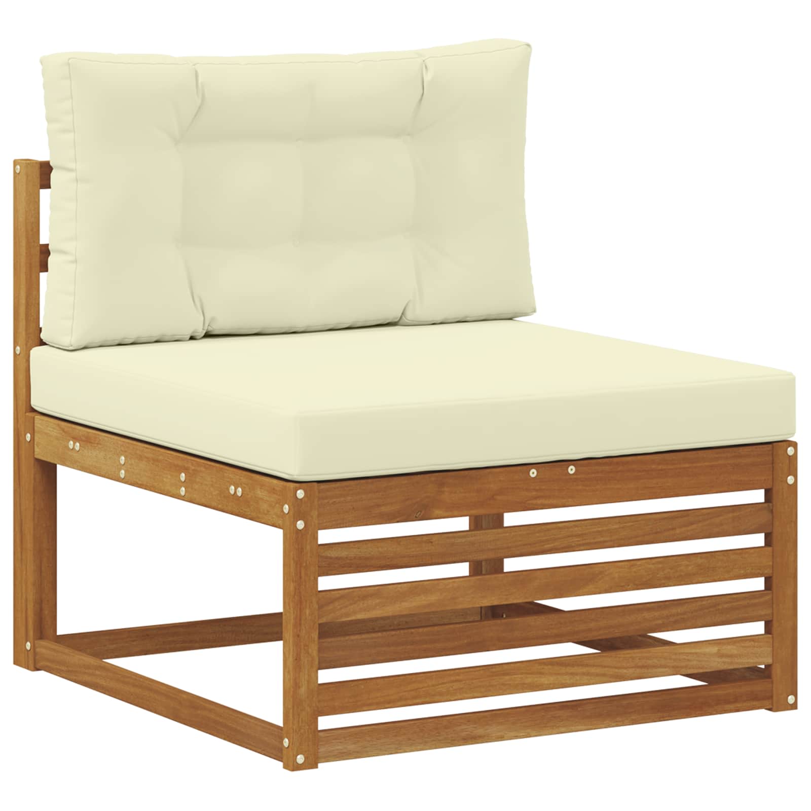 Buiten bankenset met kussen 7 pcs Natuurlijk en Crème is nu te koop bij PeponiXL, paradijselijk wonen!