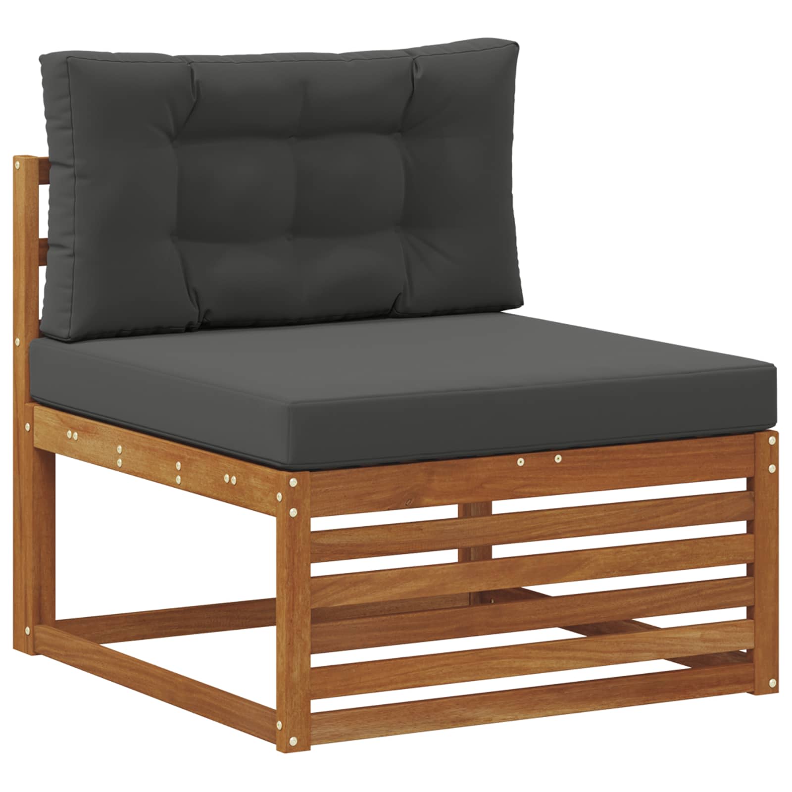 Buiten bankenset met kussen 7 pcs Natuurlijk en Antraciet is nu te koop bij PeponiXL, paradijselijk wonen!
