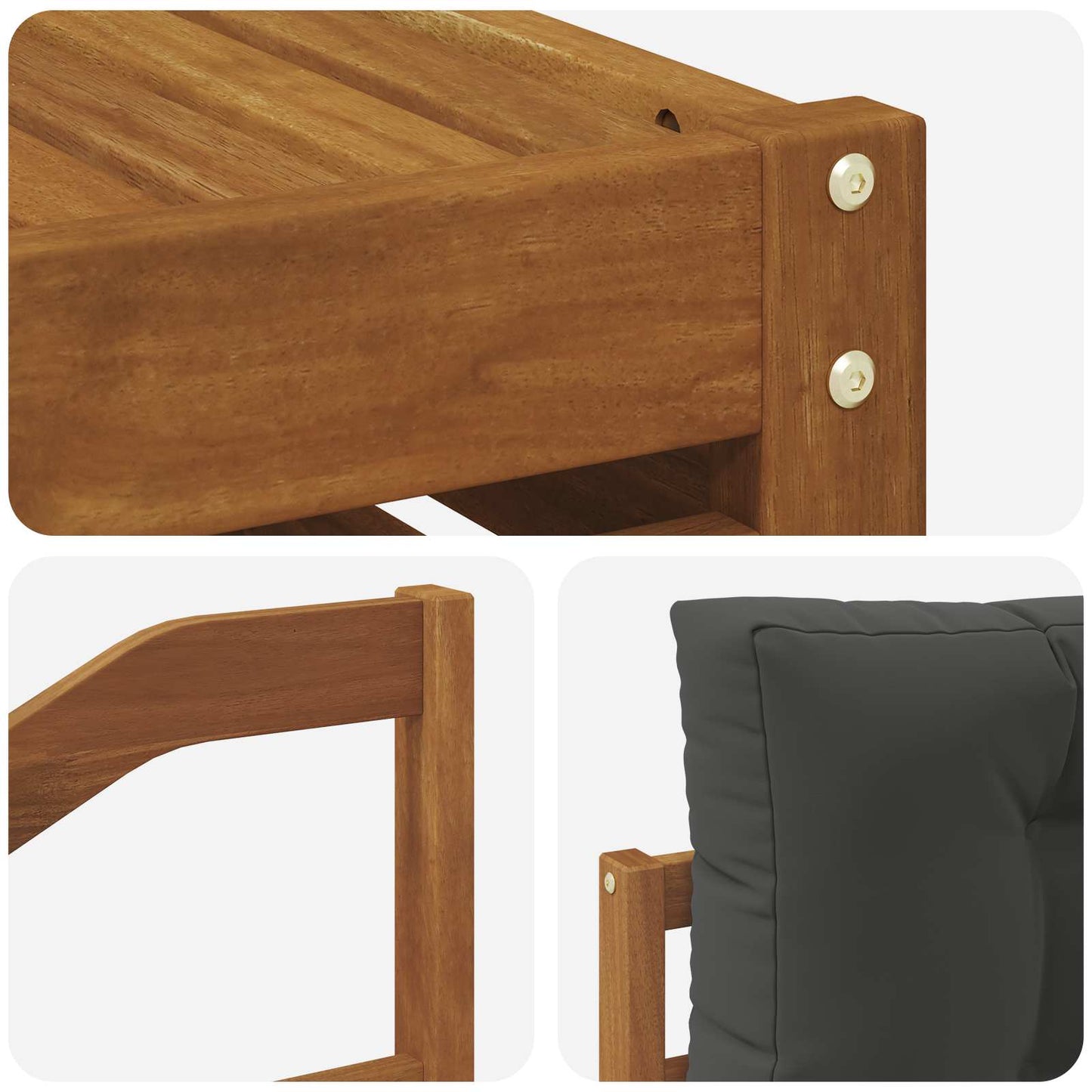 Buiten bankenset met kussen 7 pcs Natuurlijk en Antraciet is nu te koop bij PeponiXL, paradijselijk wonen!