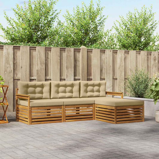 Buiten bankenset Natuurlijk en Beige 249,5 x 162,5 x 73 cm is nu te koop bij PeponiXL, paradijselijk wonen!