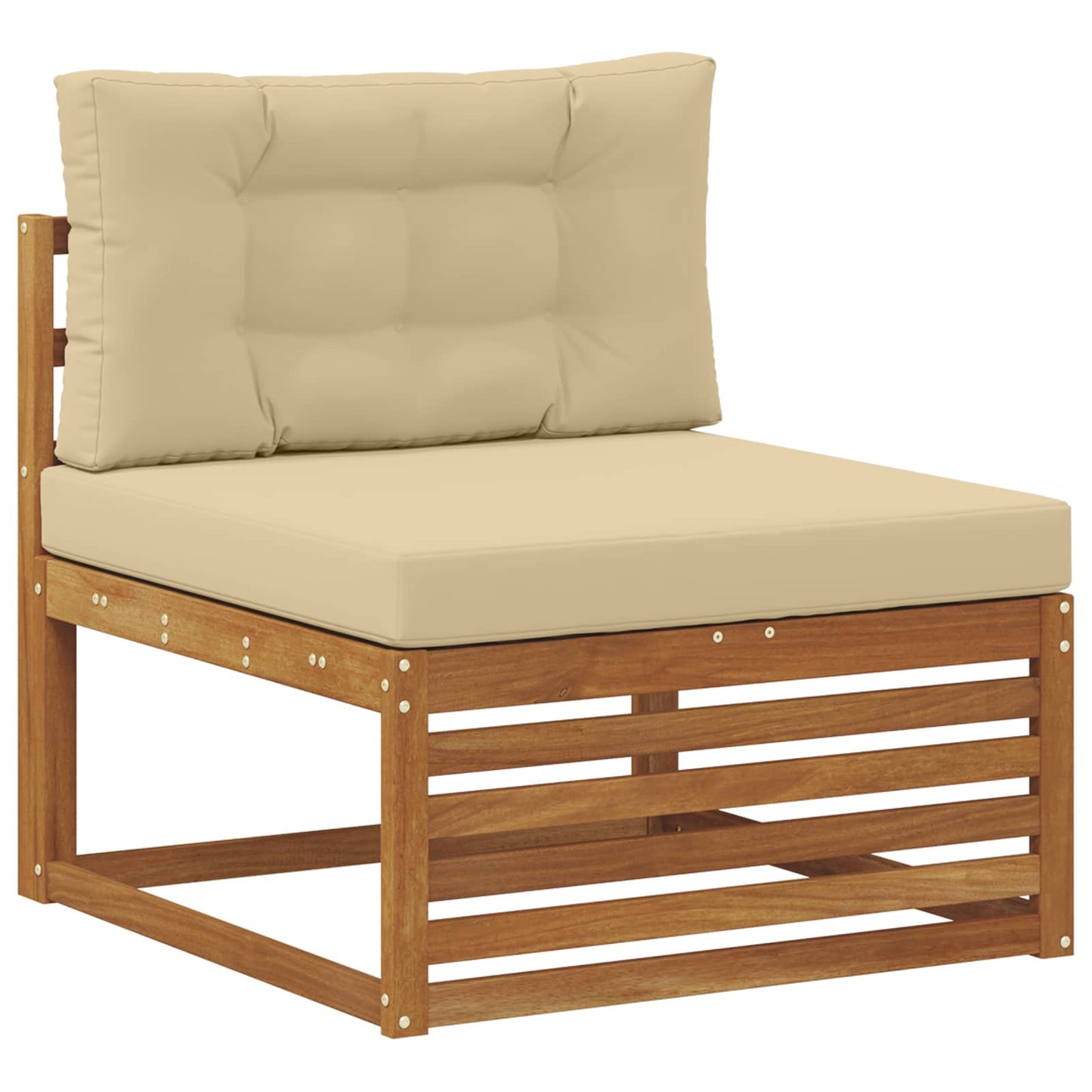 Buiten bankenset met kussen 5 pcs Natuurlijk en Beige is nu te koop bij PeponiXL, paradijselijk wonen!