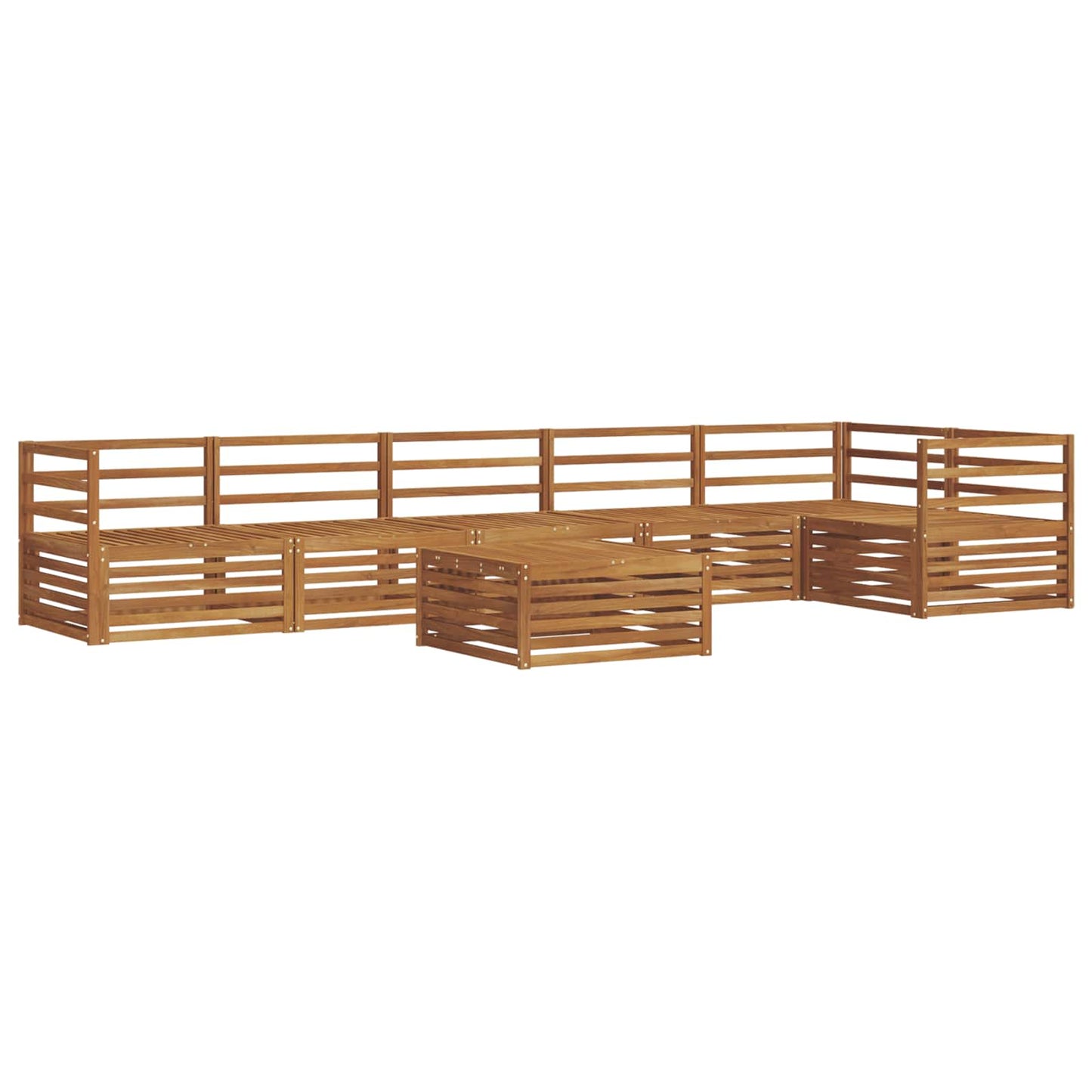 Buiten bankenset 7 pcs Naturel is nu te koop bij PeponiXL, paradijselijk wonen!