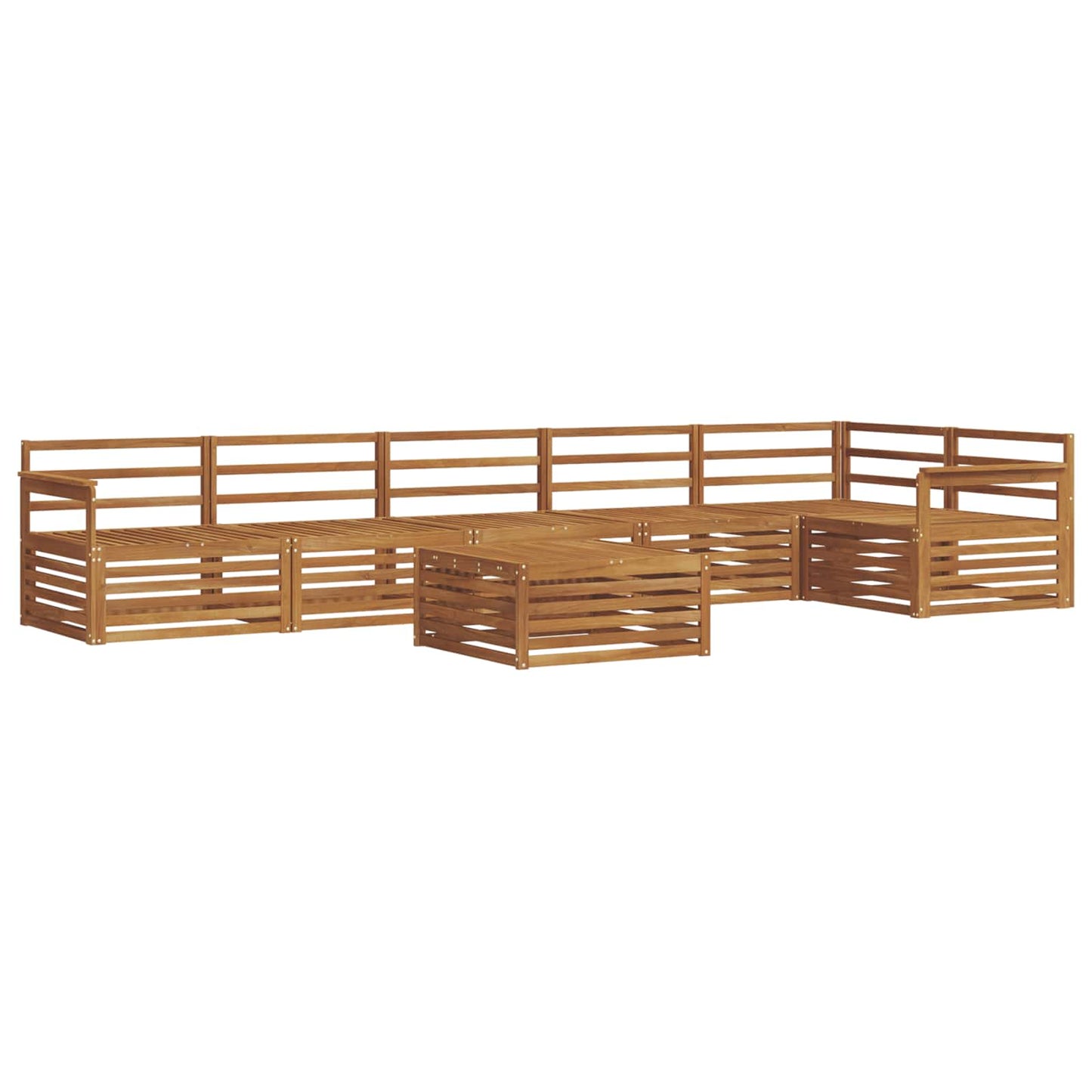 Buiten bankenset 7 pcs Naturel is nu te koop bij PeponiXL, paradijselijk wonen!