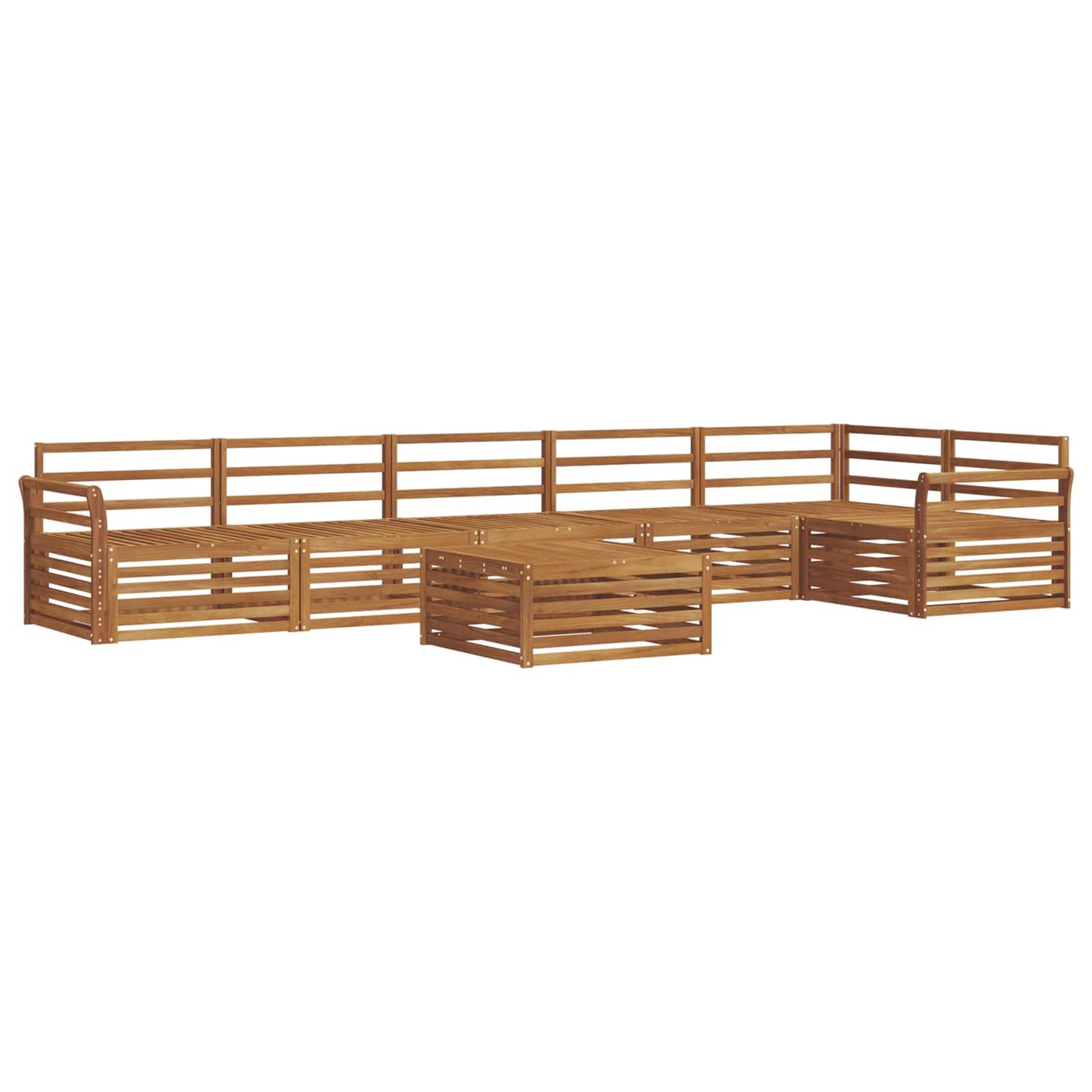 Buiten bankenset 7 pcs Naturel is nu te koop bij PeponiXL, paradijselijk wonen!