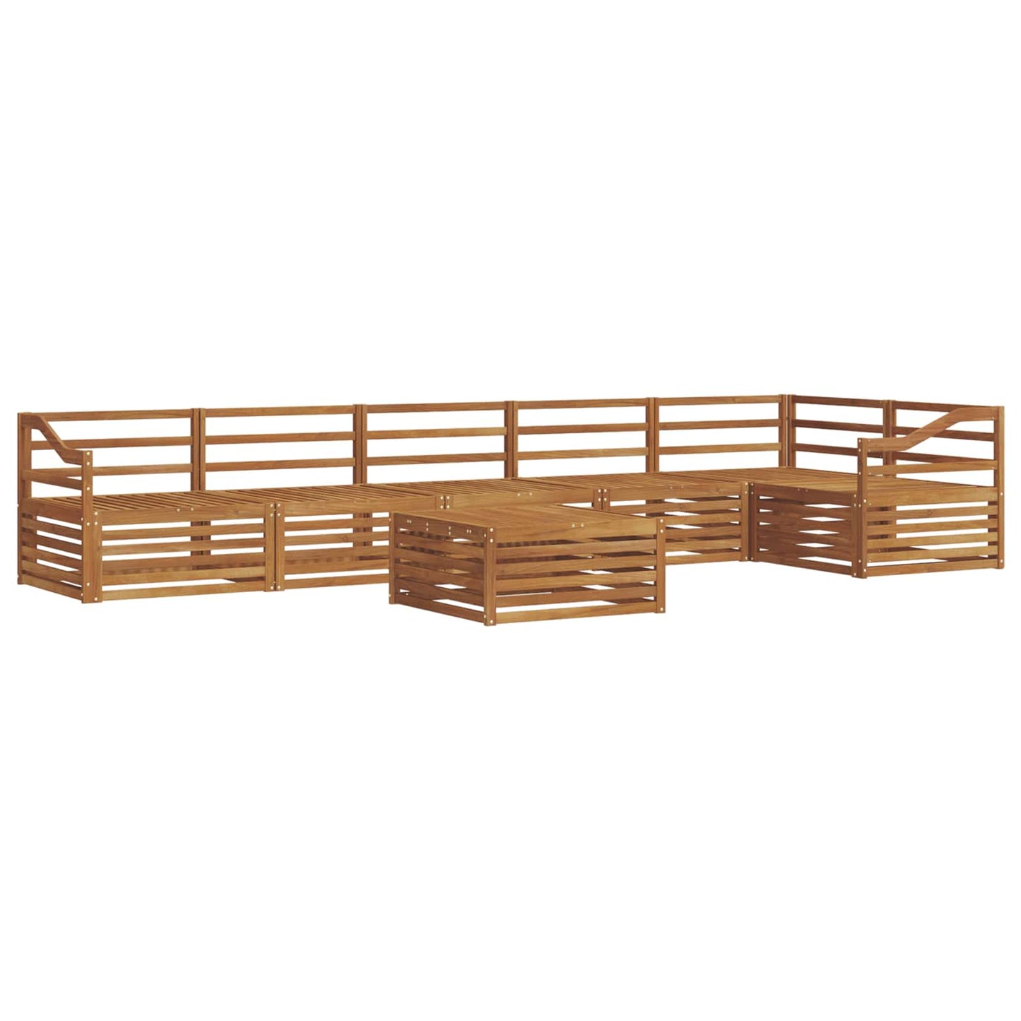 Buiten bankenset 7 pcs Naturel is nu te koop bij PeponiXL, paradijselijk wonen!