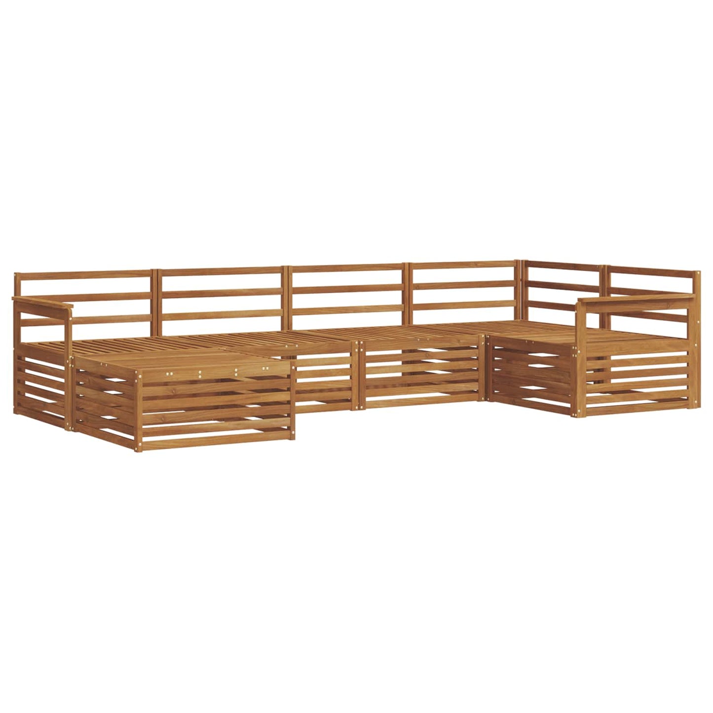 Buiten bankenset 6 pcs Naturel is nu te koop bij PeponiXL, paradijselijk wonen!
