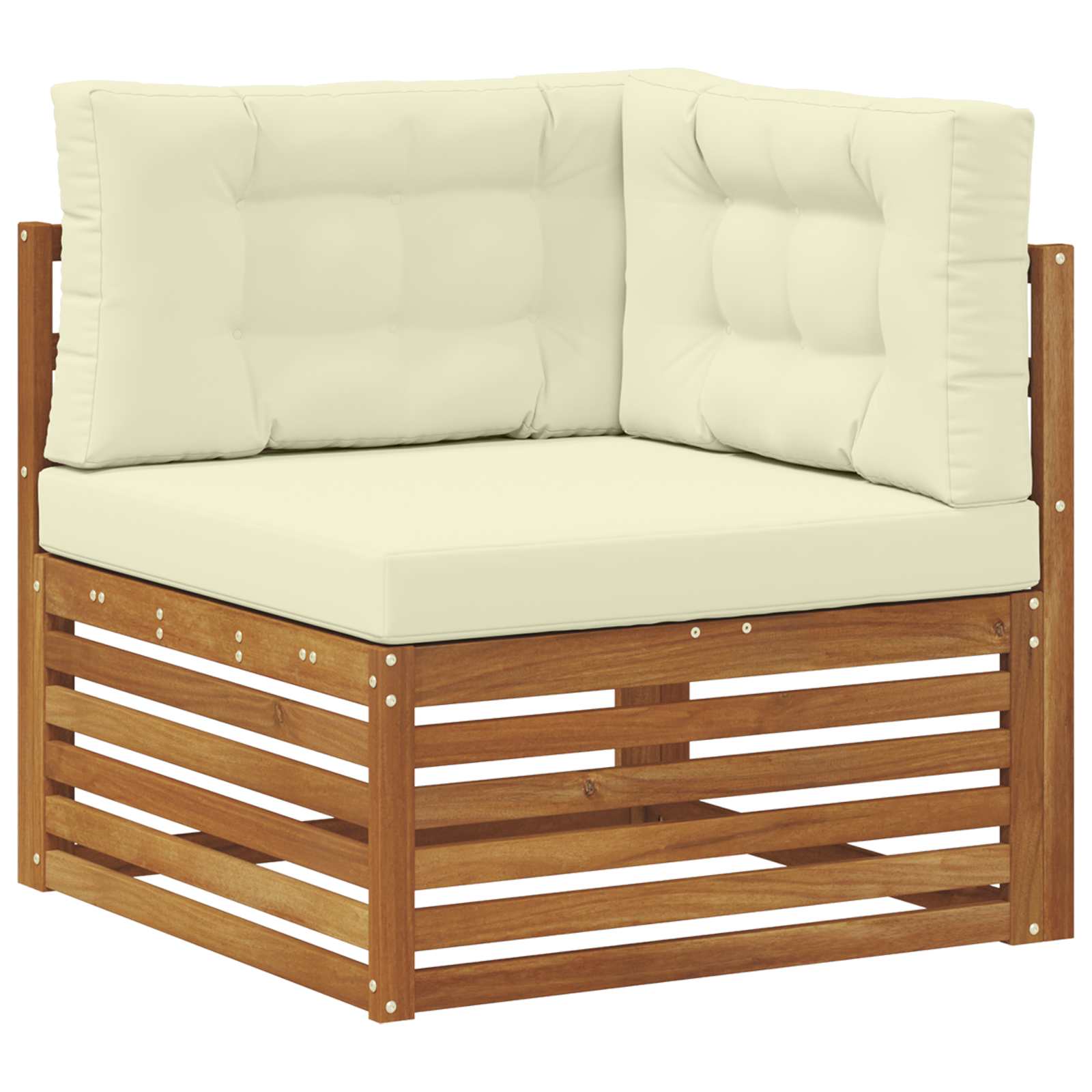Buiten bankenset met kussen 6 pcs Natuurlijk en Crème is nu te koop bij PeponiXL, paradijselijk wonen!