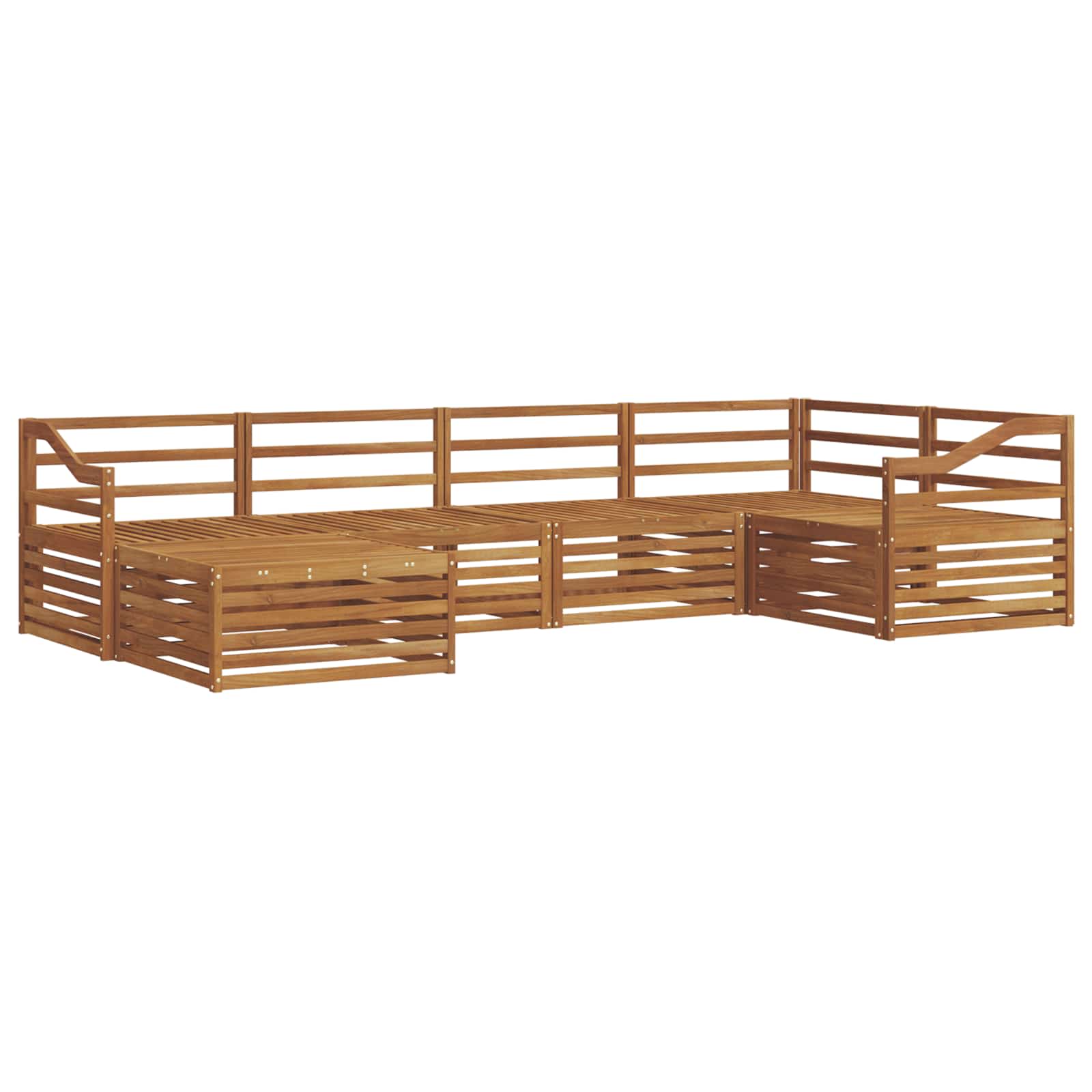 Buiten bankenset 6 pcs Naturel is nu te koop bij PeponiXL, paradijselijk wonen!