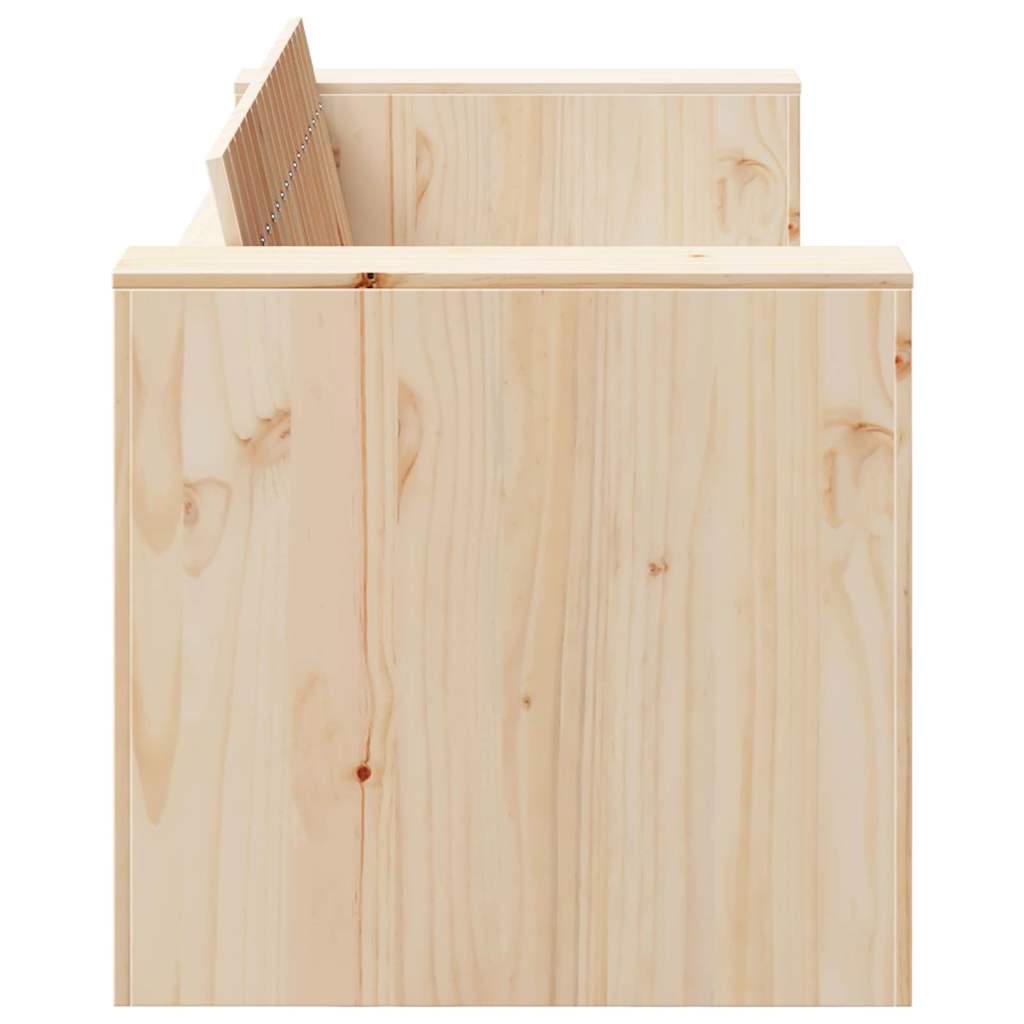 Tuinbank Naturel 134 x 60 x 62 cm Massief grenenhout is nu te koop bij PeponiXL, paradijselijk wonen!