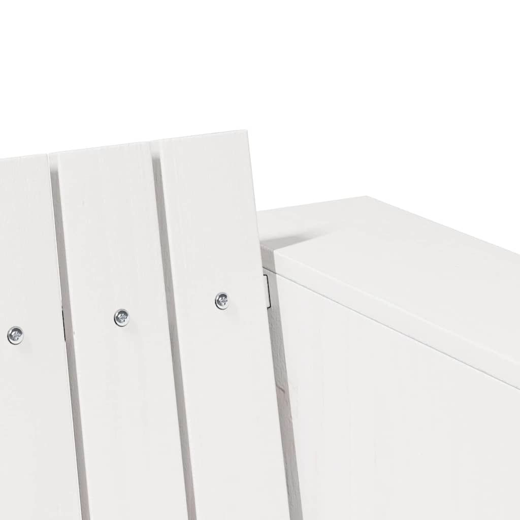 Tuinbank Wit 134 x 60 x 62 cm Massief grenenhout is nu te koop bij PeponiXL, paradijselijk wonen!
