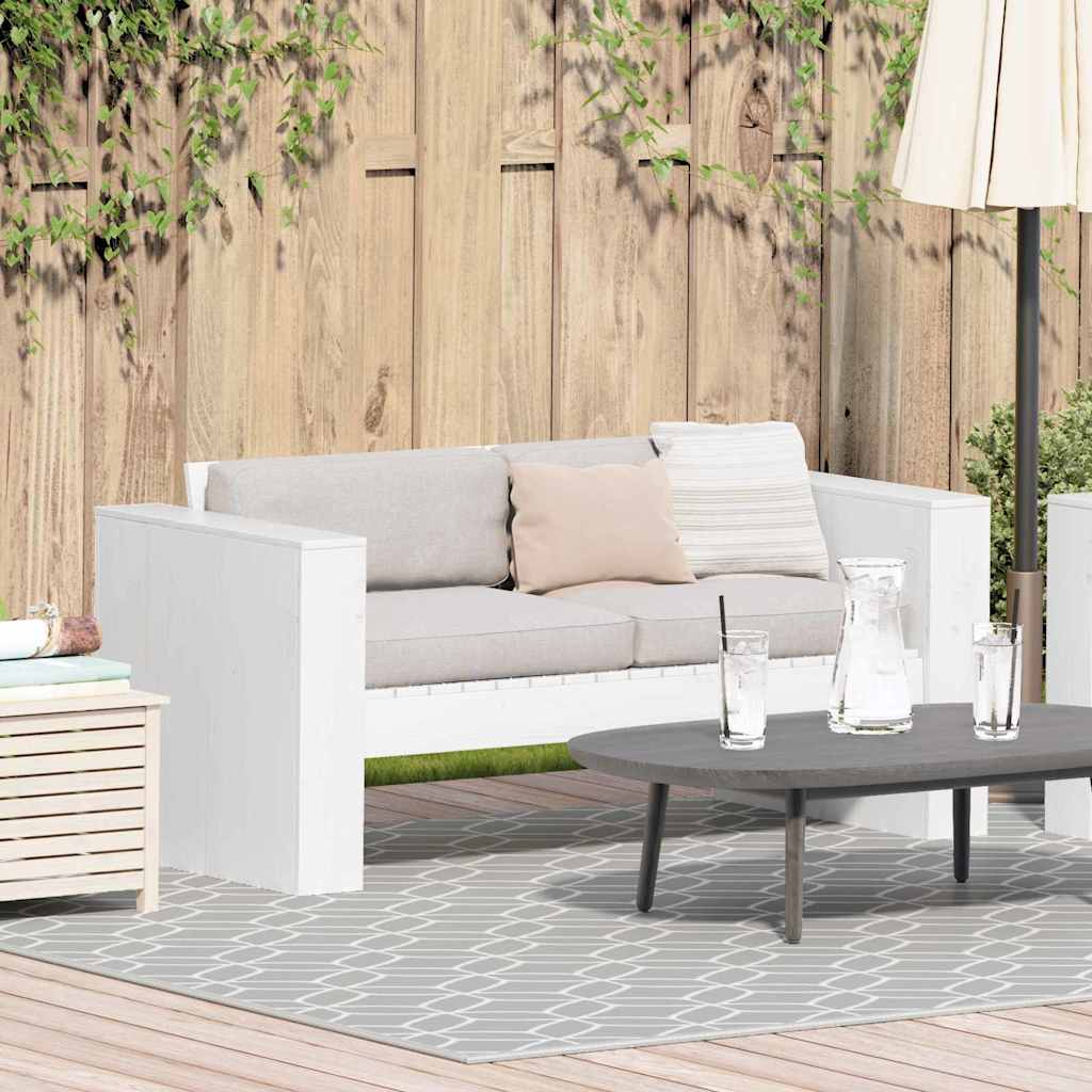 Tuinbank Wit 134 x 60 x 62 cm Massief grenenhout is nu te koop bij PeponiXL, paradijselijk wonen!