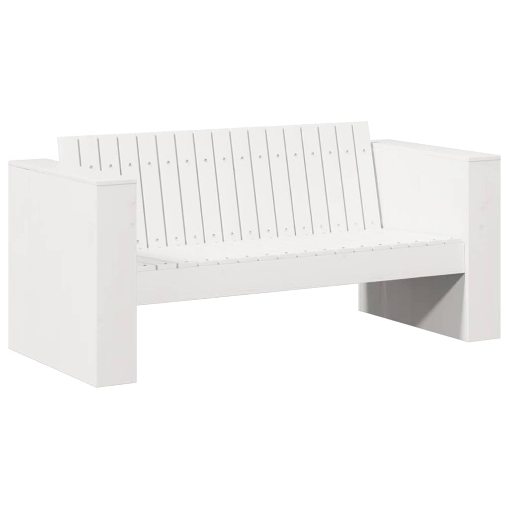Tuinbank Wit 134 x 60 x 62 cm Massief grenenhout is nu te koop bij PeponiXL, paradijselijk wonen!