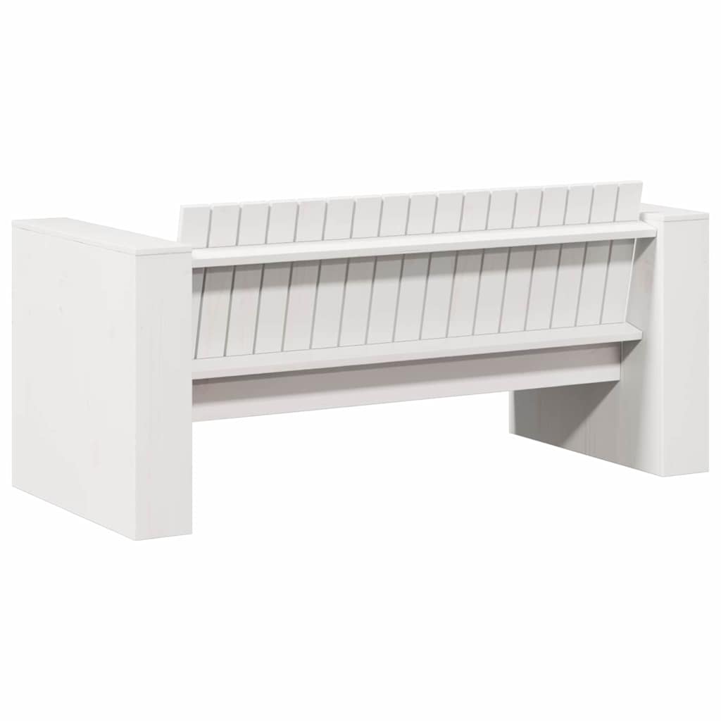 Tuinbank Wit 134 x 60 x 62 cm Massief grenenhout is nu te koop bij PeponiXL, paradijselijk wonen!