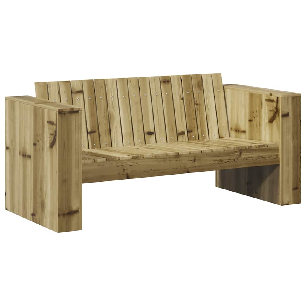 Tuinbank Groen 134 x 60 x 62 cm Massief grenenhout is nu te koop bij PeponiXL, paradijselijk wonen!