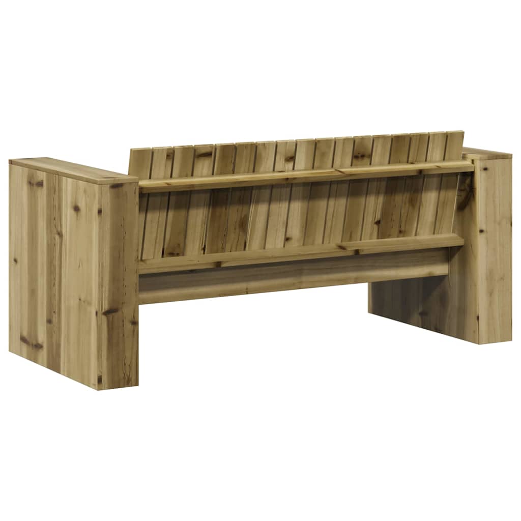 Tuinbank Groen 134 x 60 x 62 cm Massief grenenhout is nu te koop bij PeponiXL, paradijselijk wonen!