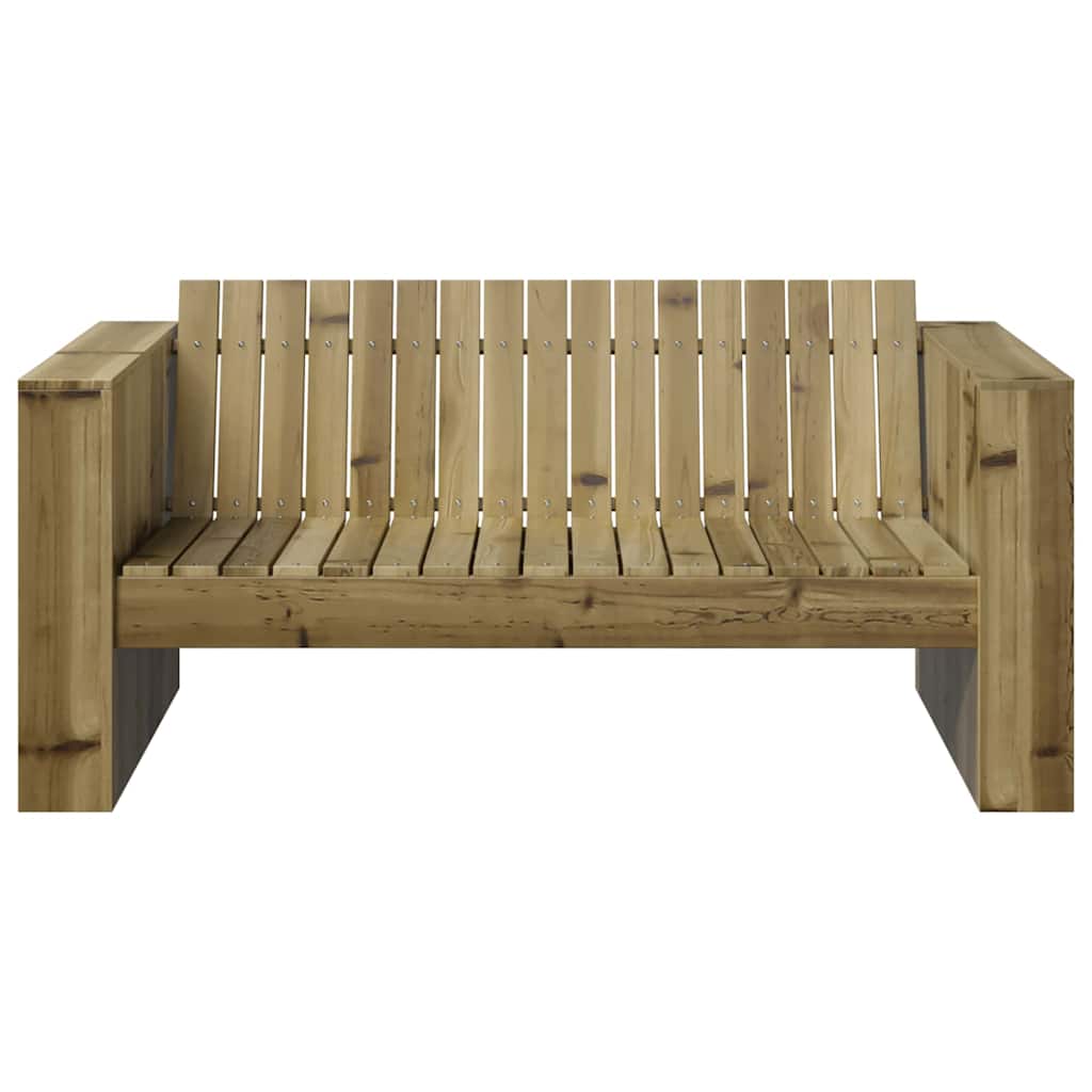 Tuinbank Groen 134 x 60 x 62 cm Massief grenenhout is nu te koop bij PeponiXL, paradijselijk wonen!