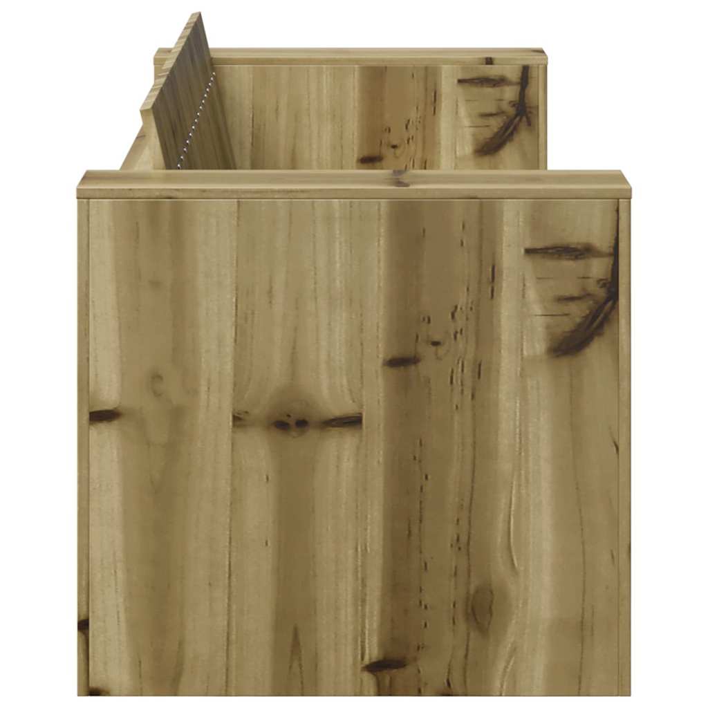 Tuinbank Groen 134 x 60 x 62 cm Massief grenenhout is nu te koop bij PeponiXL, paradijselijk wonen!