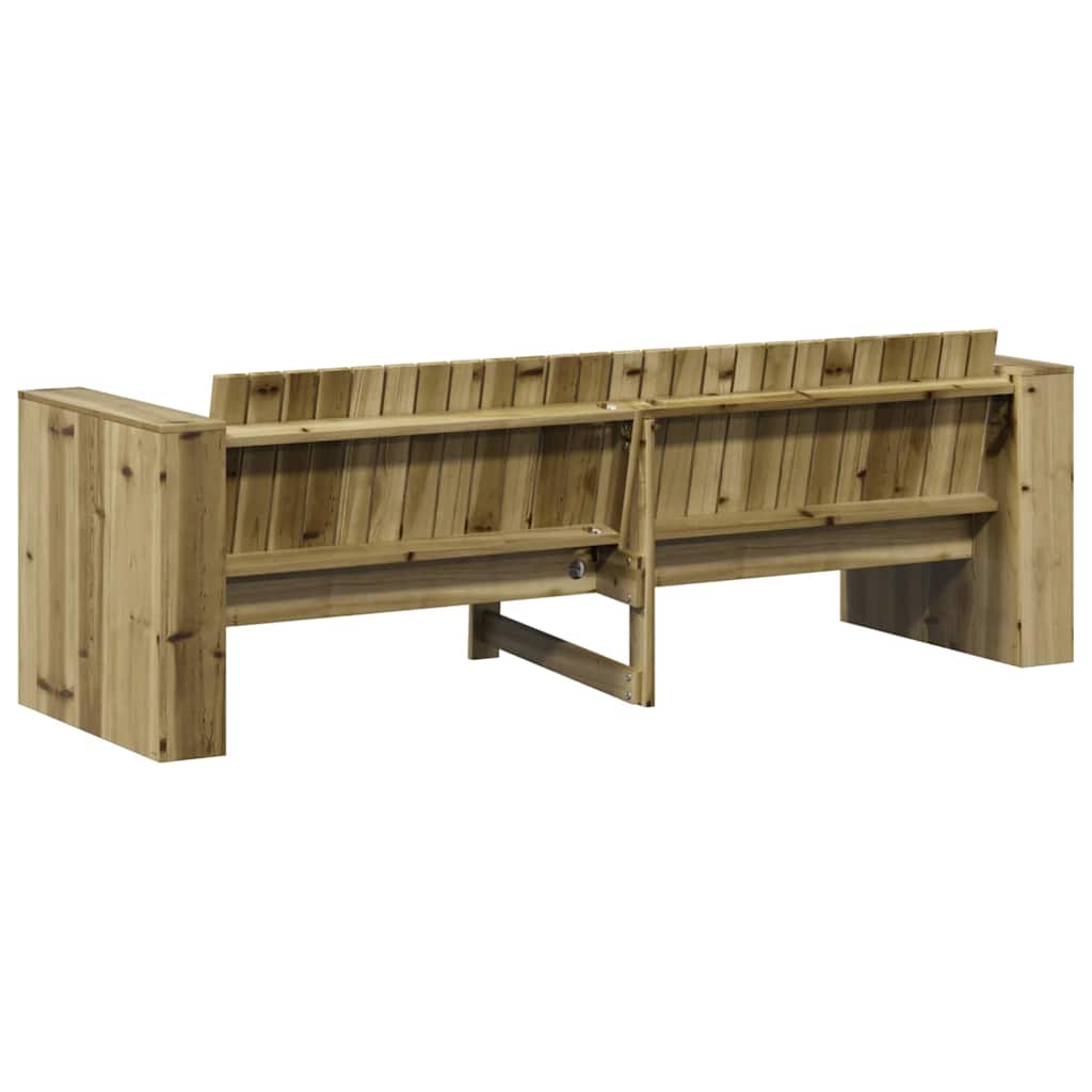 Tuinbank Bruin 185,5 x 60 x 62 cm Massief grenenhout is nu te koop bij PeponiXL, paradijselijk wonen!