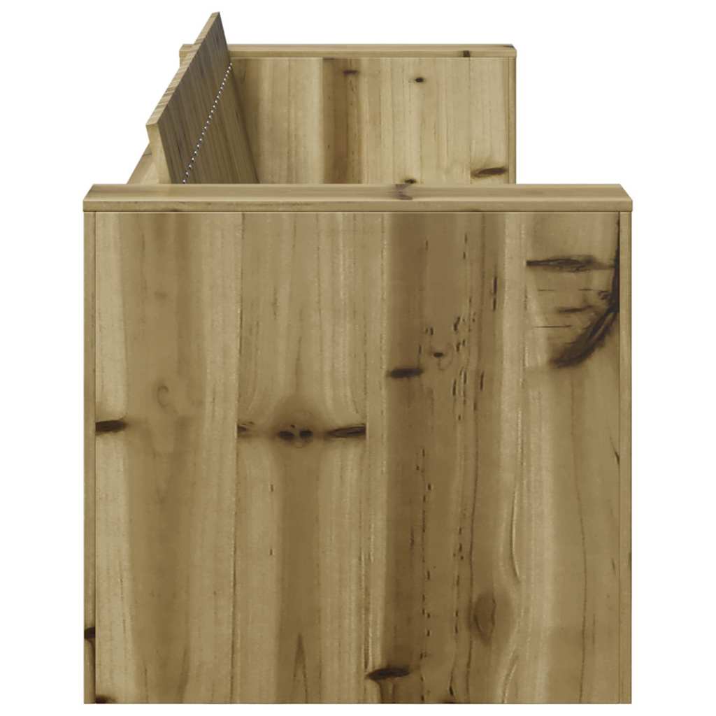 Tuinbank Bruin 185,5 x 60 x 62 cm Massief grenenhout is nu te koop bij PeponiXL, paradijselijk wonen!
