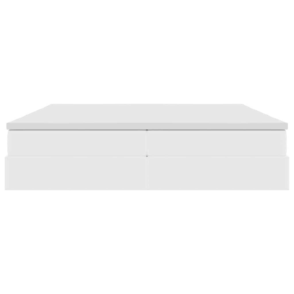 Opslag bed met matras met matras Wit 200 x 200 cm Nep Leer is nu te koop bij PeponiXL, paradijselijk wonen!