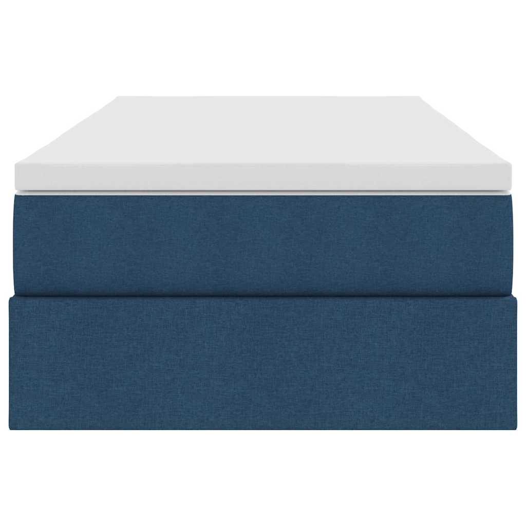 Opslag bed met matras met matras Blauw 90 x 190 cm Polyester is nu te koop bij PeponiXL, paradijselijk wonen!