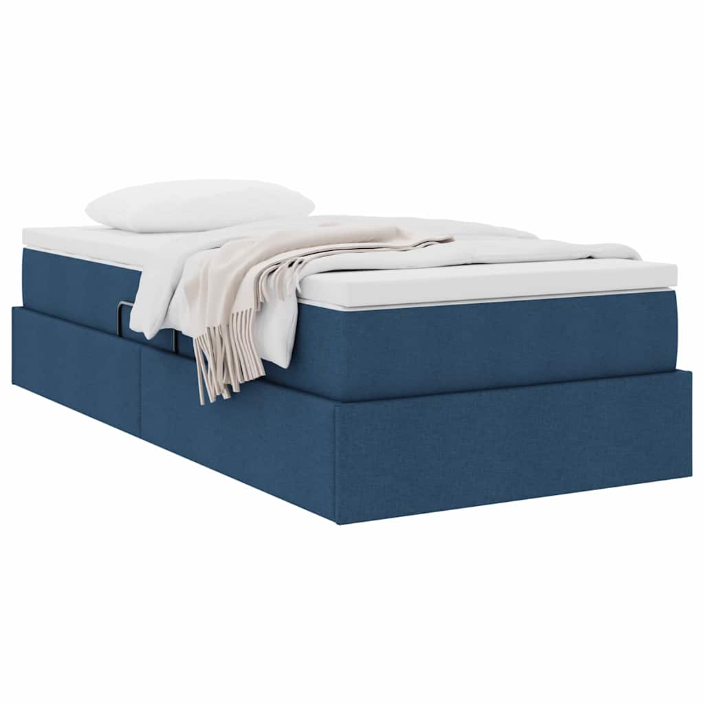 Opslag bed met matras met matras Blauw 90 x 190 cm Polyester is nu te koop bij PeponiXL, paradijselijk wonen!