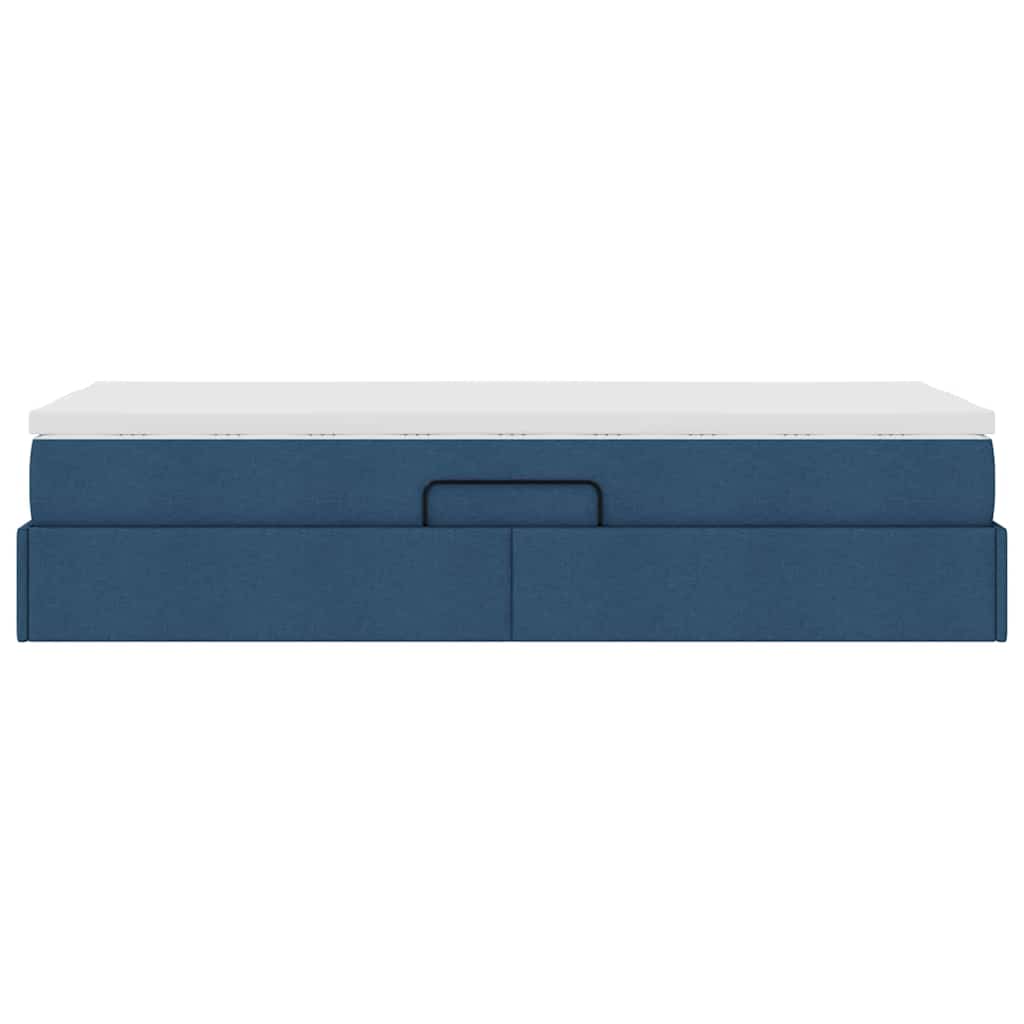 Opslag bed met matras met matras Blauw 90 x 190 cm Polyester is nu te koop bij PeponiXL, paradijselijk wonen!