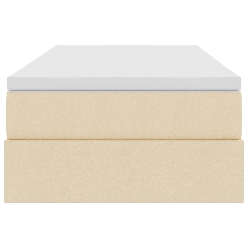 Opslag bed met matras met matras Crème 100 x 200 cm Polyester is nu te koop bij PeponiXL, paradijselijk wonen!