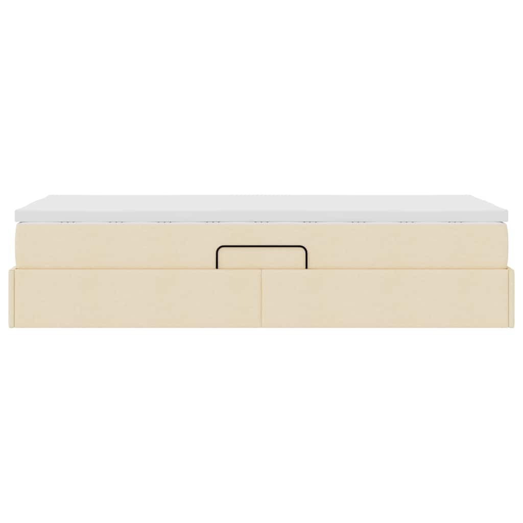 Opslag bed met matras met matras Crème 100 x 200 cm Polyester is nu te koop bij PeponiXL, paradijselijk wonen!