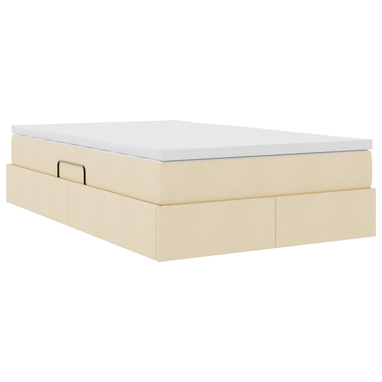 Opslag bed met matras met matras Crème 120 x 190 cm Polyester is nu te koop bij PeponiXL, paradijselijk wonen!