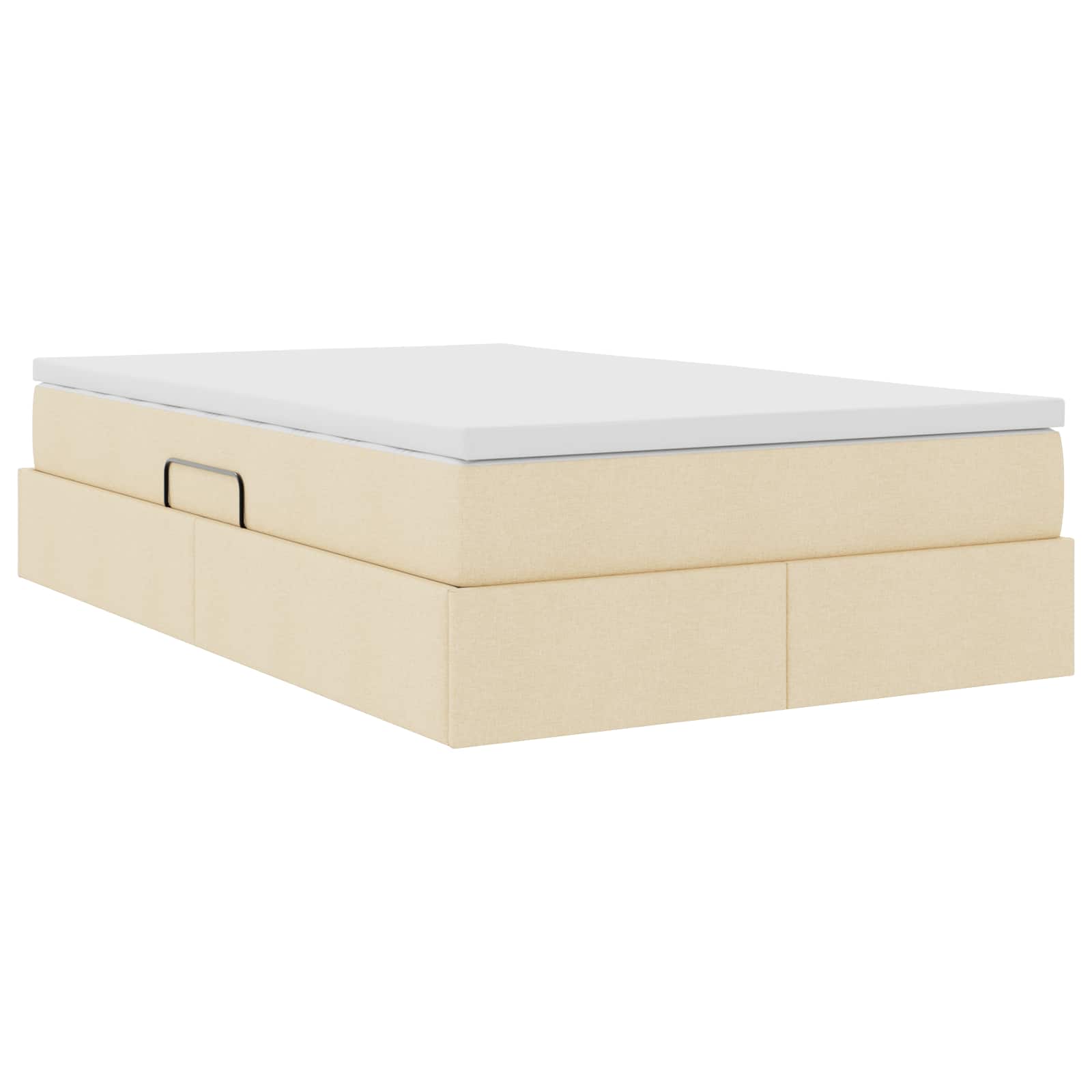 Opslag bed met matras met matras Crème 120 x 190 cm Polyester is nu te koop bij PeponiXL, paradijselijk wonen!