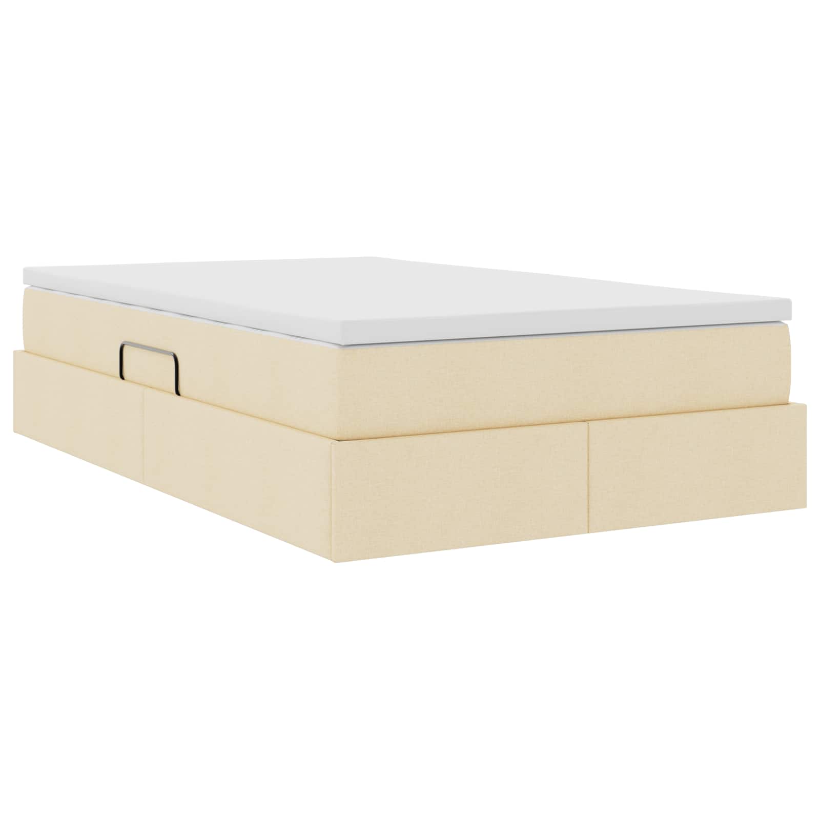 Opslag bed met matras met matras Crème 120 x 190 cm Polyester is nu te koop bij PeponiXL, paradijselijk wonen!