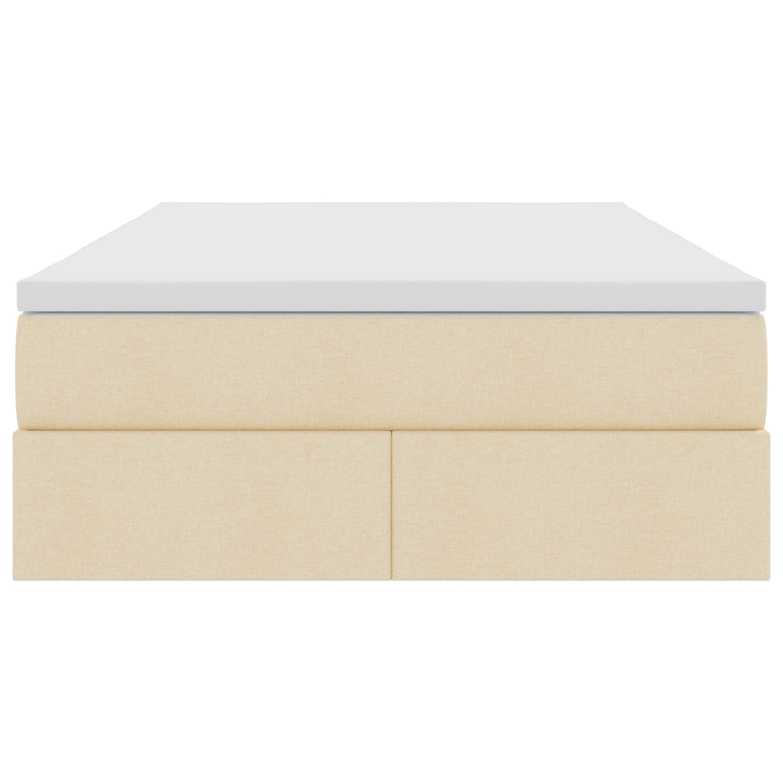 Opslag bed met matras met matras Crème 120 x 190 cm Polyester is nu te koop bij PeponiXL, paradijselijk wonen!