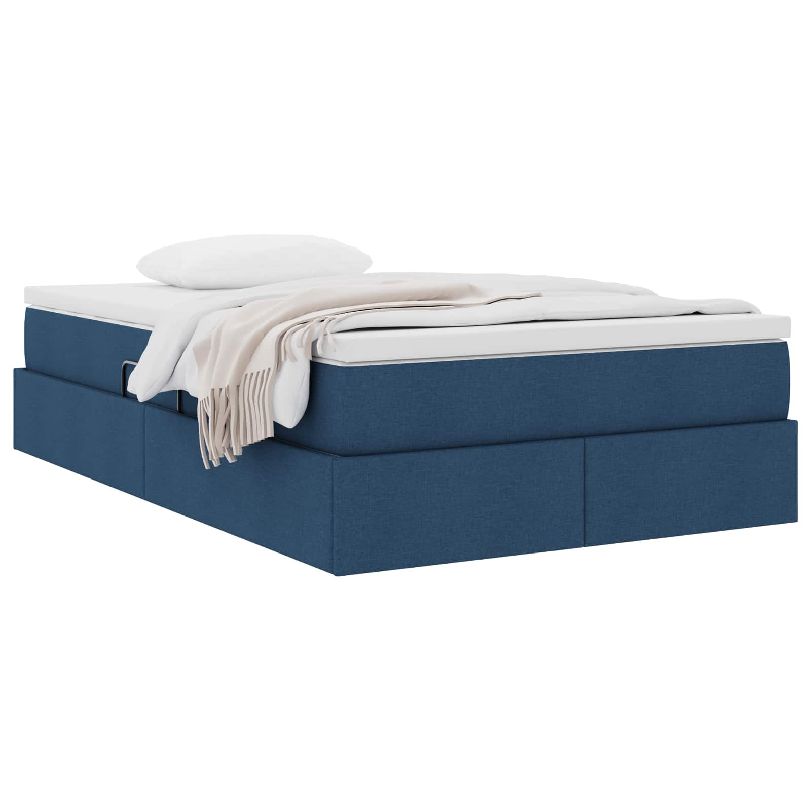 Opslag bed met matras met matras Blauw 120 x 190 cm Polyester is nu te koop bij PeponiXL, paradijselijk wonen!