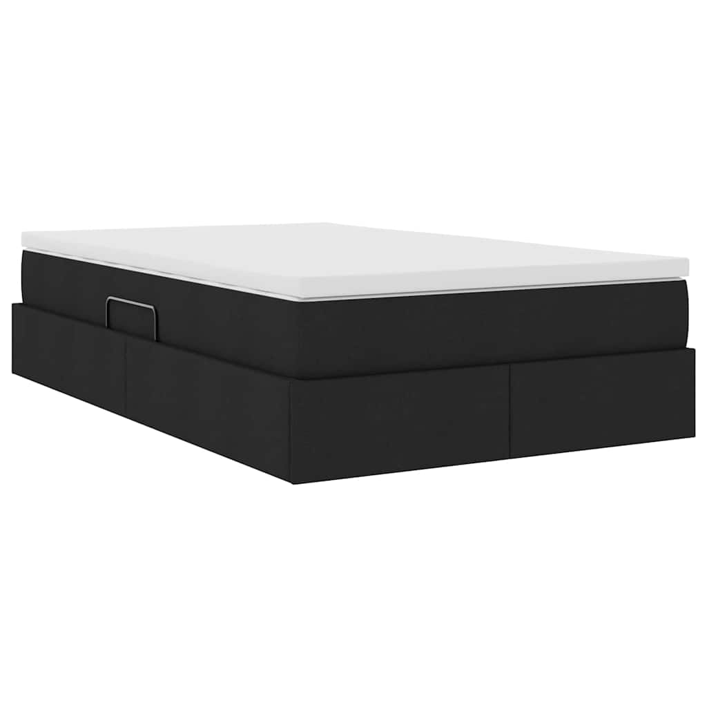Opslag bed met matras met matras Zwart 120 x 200 cm Polyester is nu te koop bij PeponiXL, paradijselijk wonen!