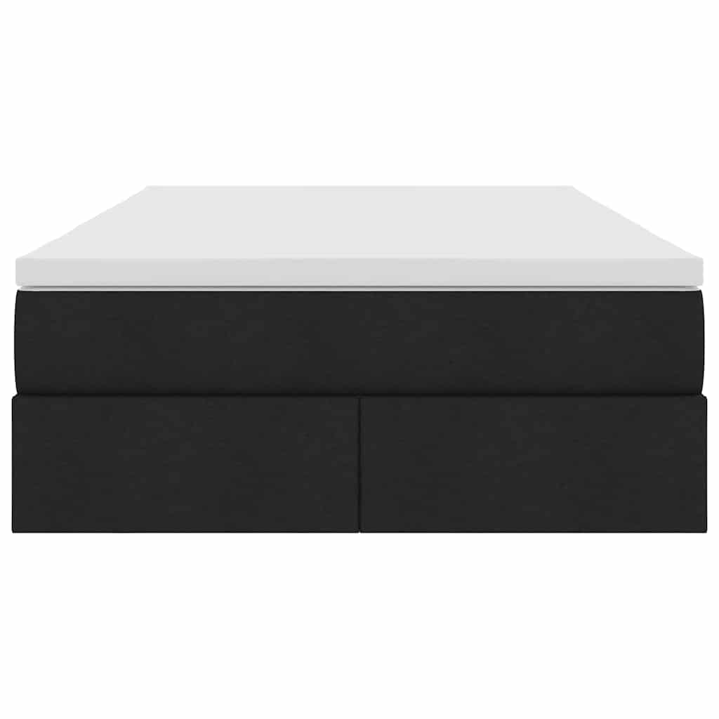 Opslag bed met matras met matras Zwart 120 x 200 cm Polyester is nu te koop bij PeponiXL, paradijselijk wonen!