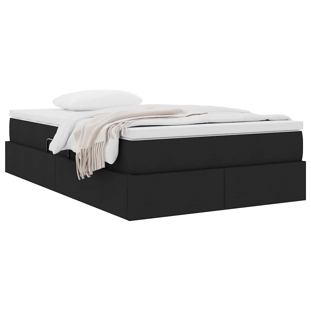 Opslag bed met matras met matras Zwart 120 x 200 cm Polyester is nu te koop bij PeponiXL, paradijselijk wonen!