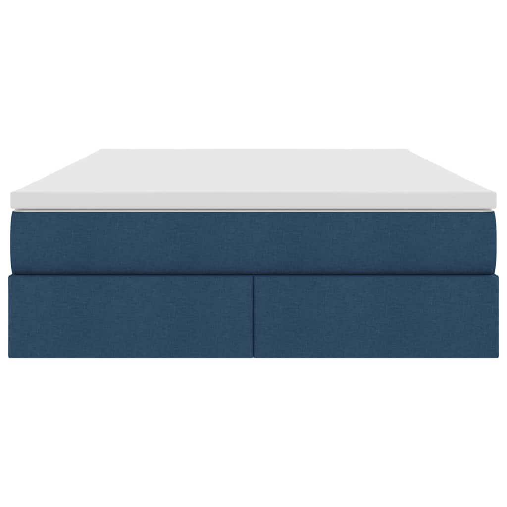 Opslag bed met matras met matras Blauw 140 x 200 cm Polyester is nu te koop bij PeponiXL, paradijselijk wonen!