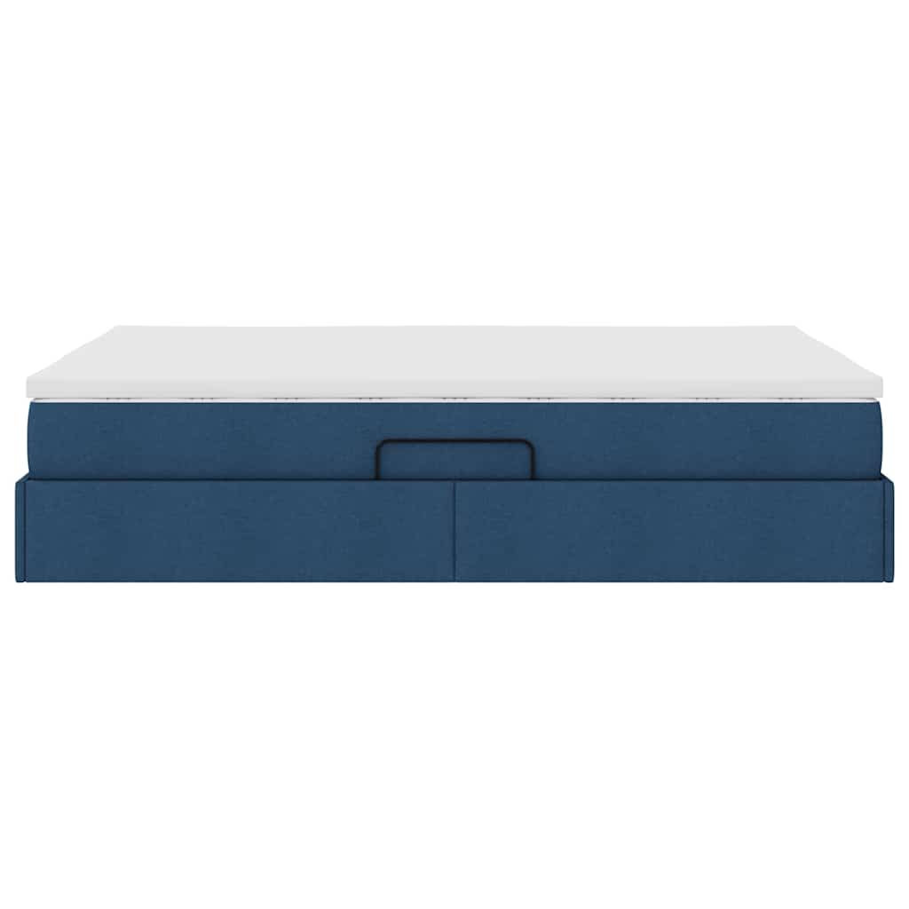 Opslag bed met matras met matras Blauw 140 x 200 cm Polyester is nu te koop bij PeponiXL, paradijselijk wonen!