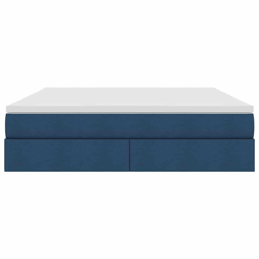 Opslag bed met matras met matras Blauw 160 x 200 cm Polyester is nu te koop bij PeponiXL, paradijselijk wonen!