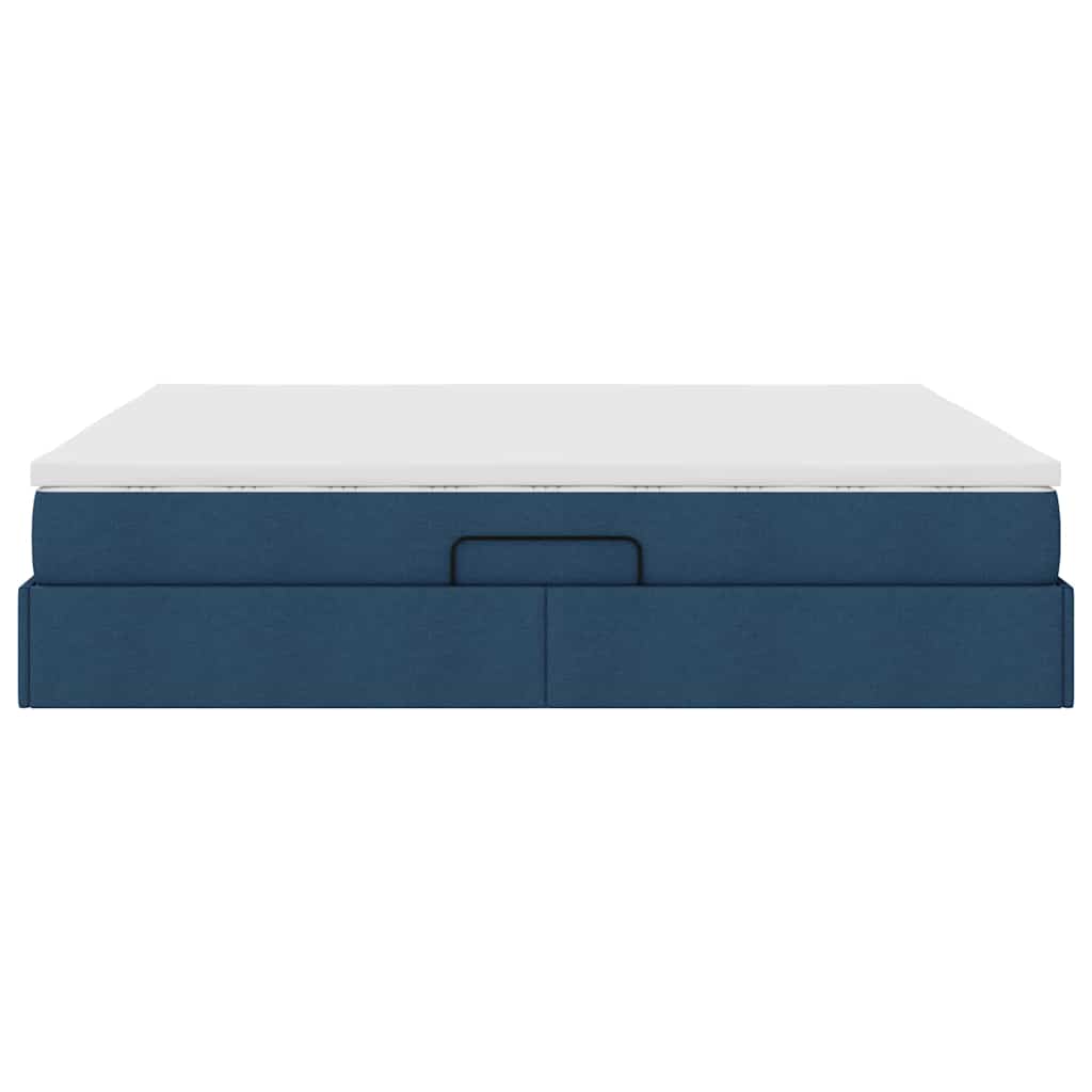 Opslag bed met matras met matras Blauw 180 x 200 cm Polyester is nu te koop bij PeponiXL, paradijselijk wonen!