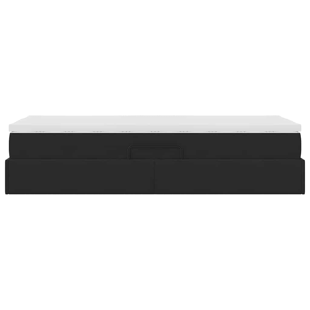 Opbergbed met matras met matras Zwart 90 x 200 cm Fluweel is nu te koop bij PeponiXL, paradijselijk wonen!