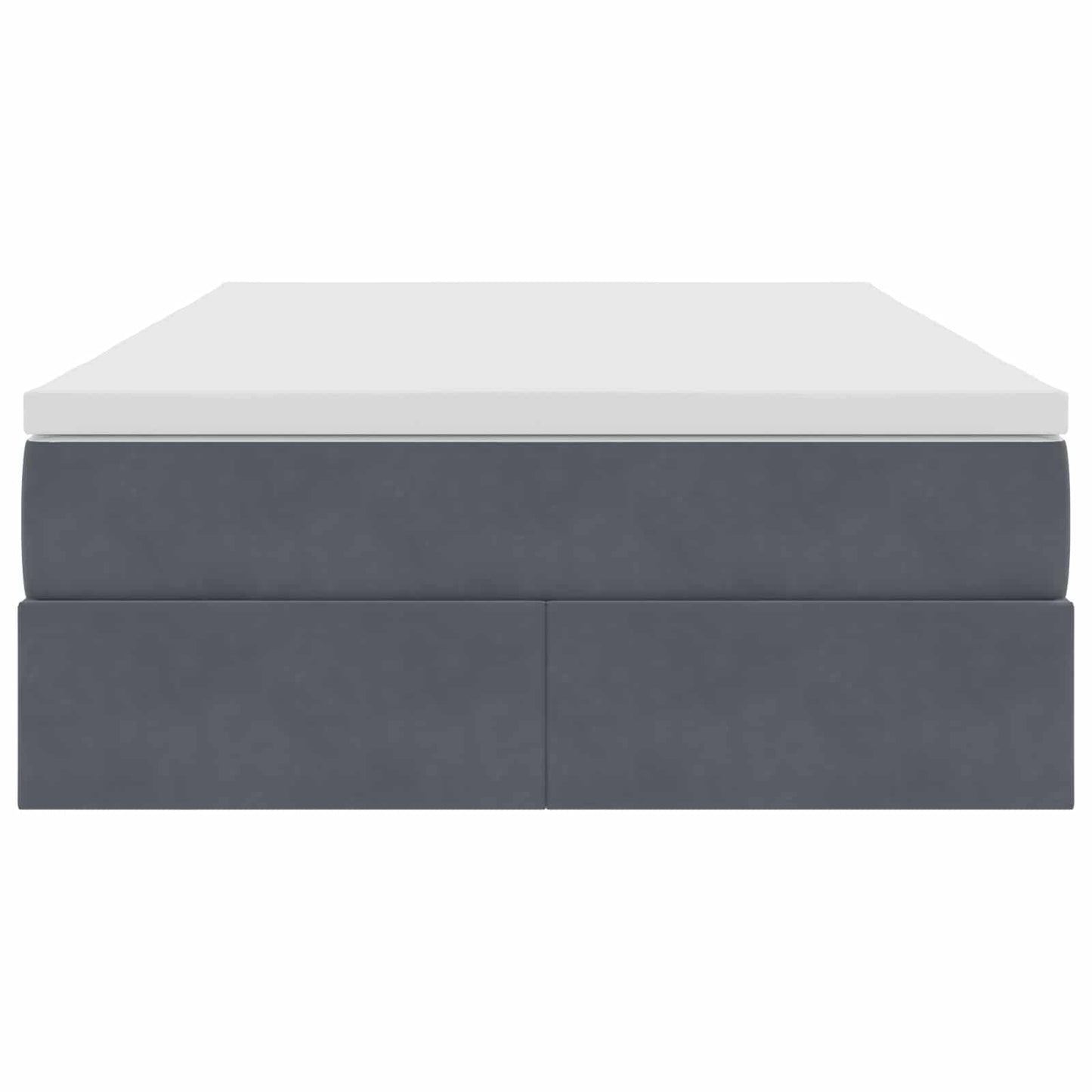 Opbergbed met matras Donkergrijs 120 x 190 cm Fluweel is nu te koop bij PeponiXL, paradijselijk wonen!