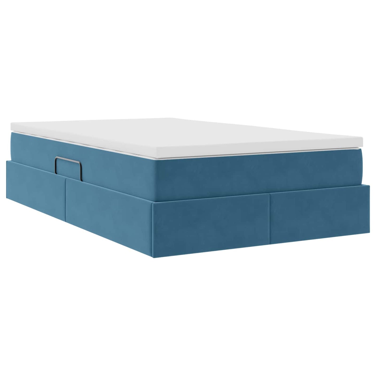 Opbergbed met matras met matras Blauw 120 x 190 cm Fluweel is nu te koop bij PeponiXL, paradijselijk wonen!