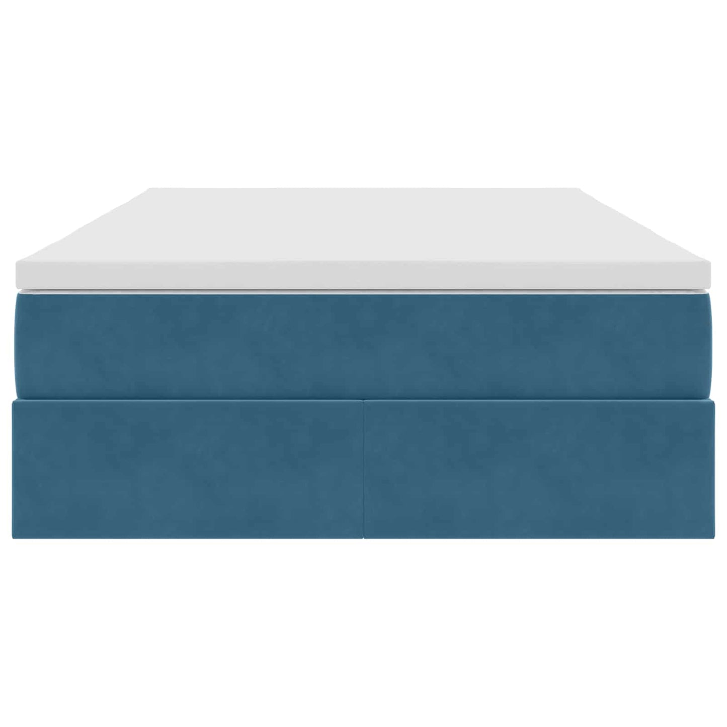 Opbergbed met matras met matras Blauw 120 x 190 cm Fluweel is nu te koop bij PeponiXL, paradijselijk wonen!