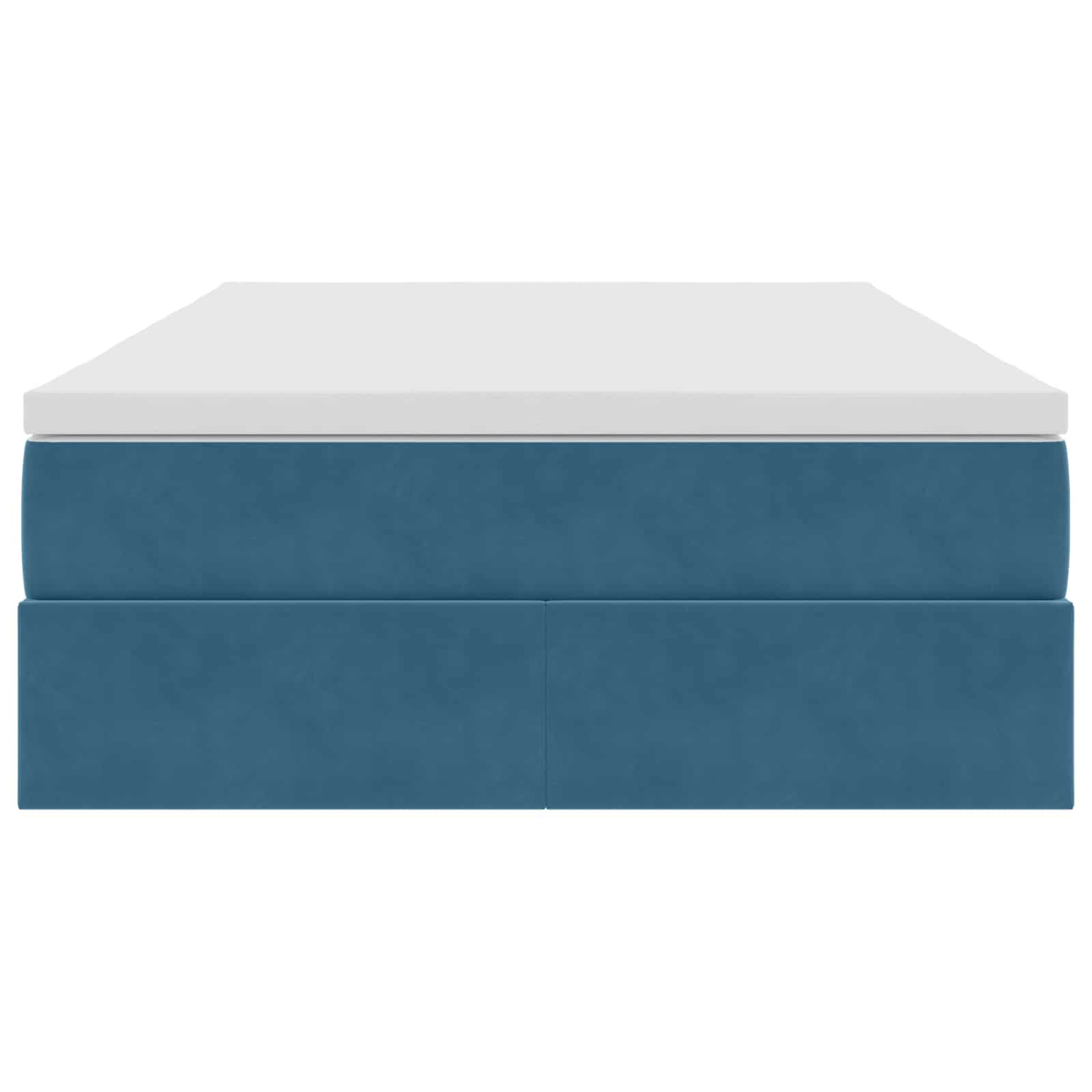 Opbergbed met matras met matras Blauw 120 x 190 cm Fluweel is nu te koop bij PeponiXL, paradijselijk wonen!
