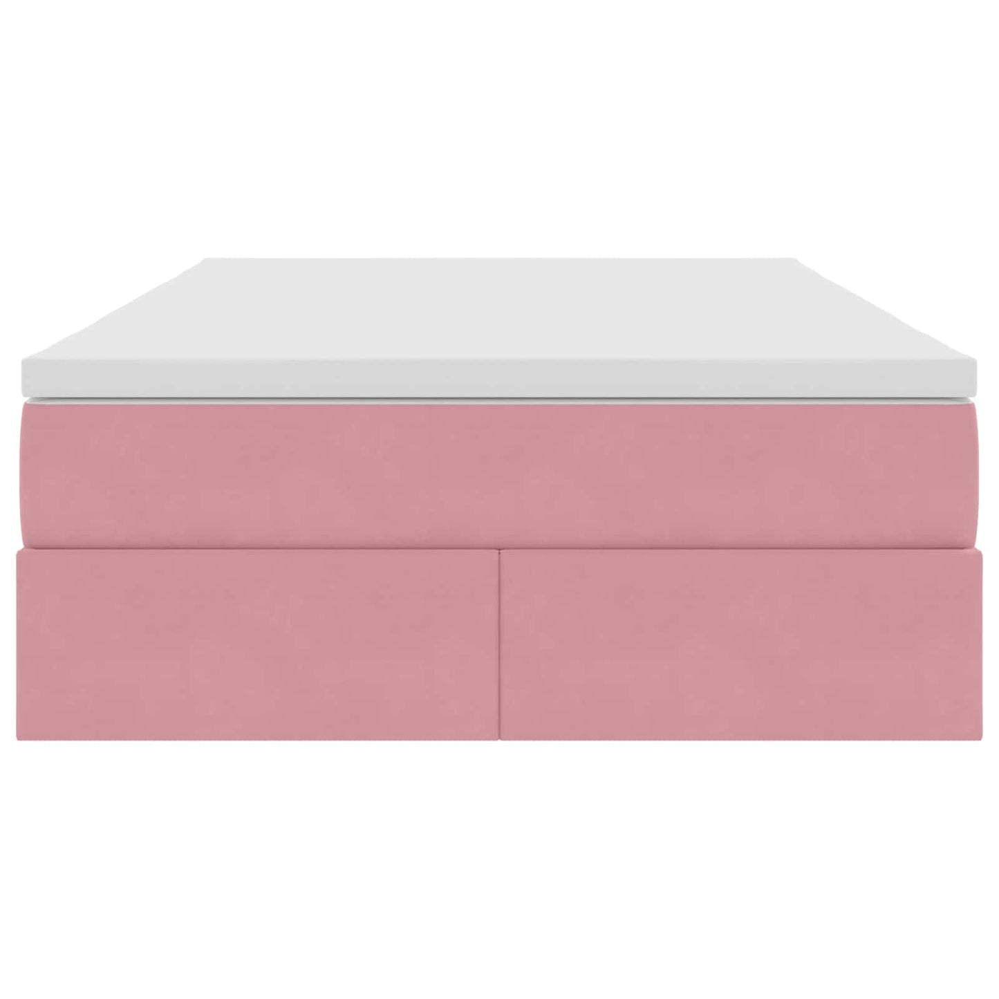 Opbergbed met matras met matras Roze 120 x 190 cm Fluweel is nu te koop bij PeponiXL, paradijselijk wonen!