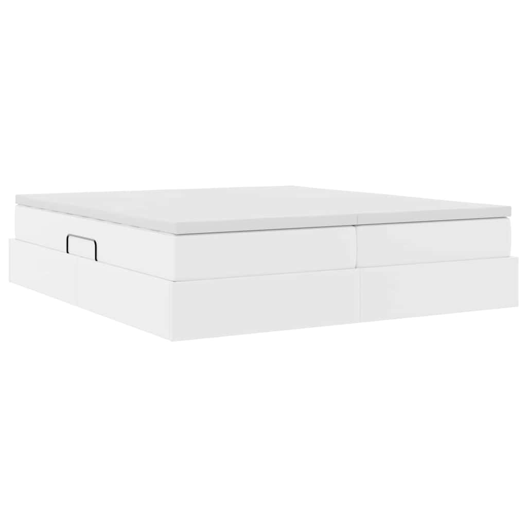 Opbergbed met matras met matras Wit 180 x 200 cm Nep Leer is nu te koop bij PeponiXL, paradijselijk wonen!